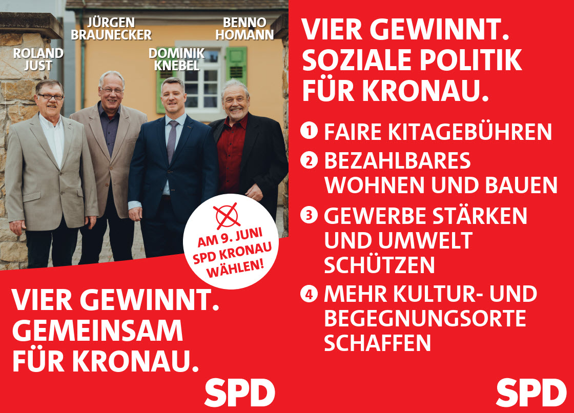 Gemeinderatskandidaten der SPD-Kronau